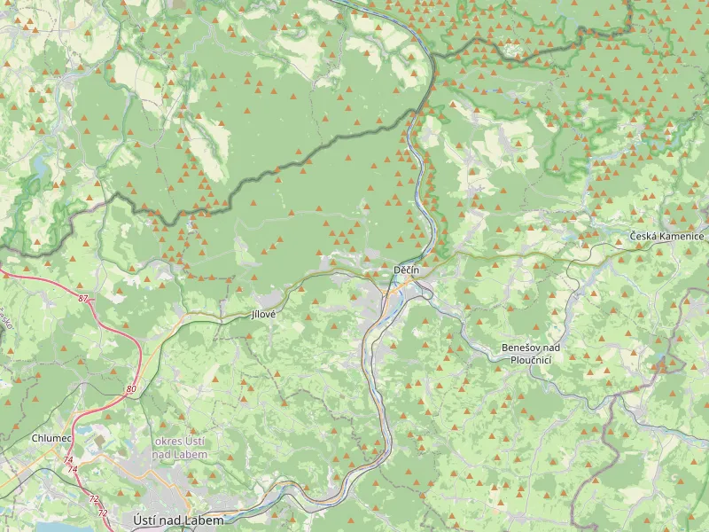 Завантажити карту Děčín