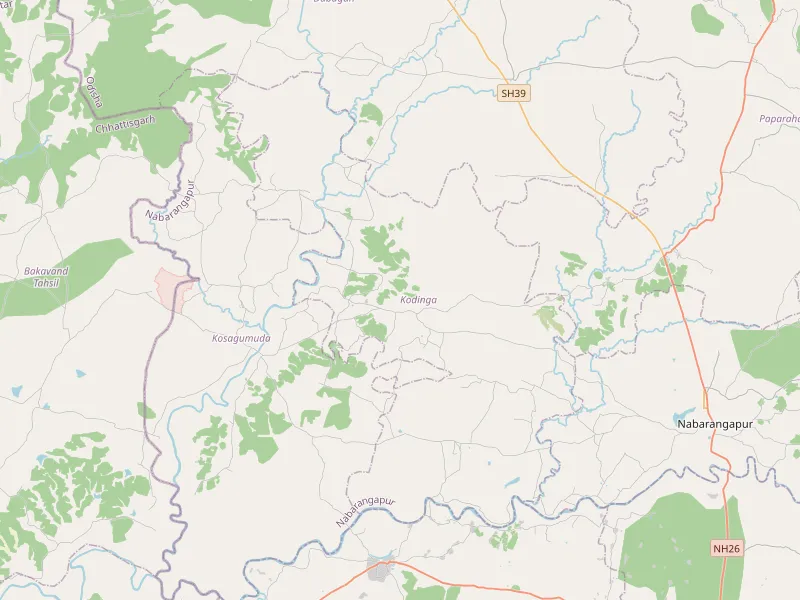 Download map of Kodinga