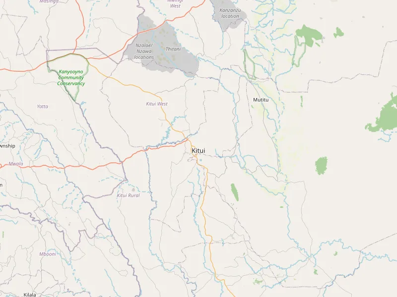 Download map of Kitui Central