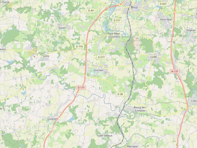 Download map of Guichen