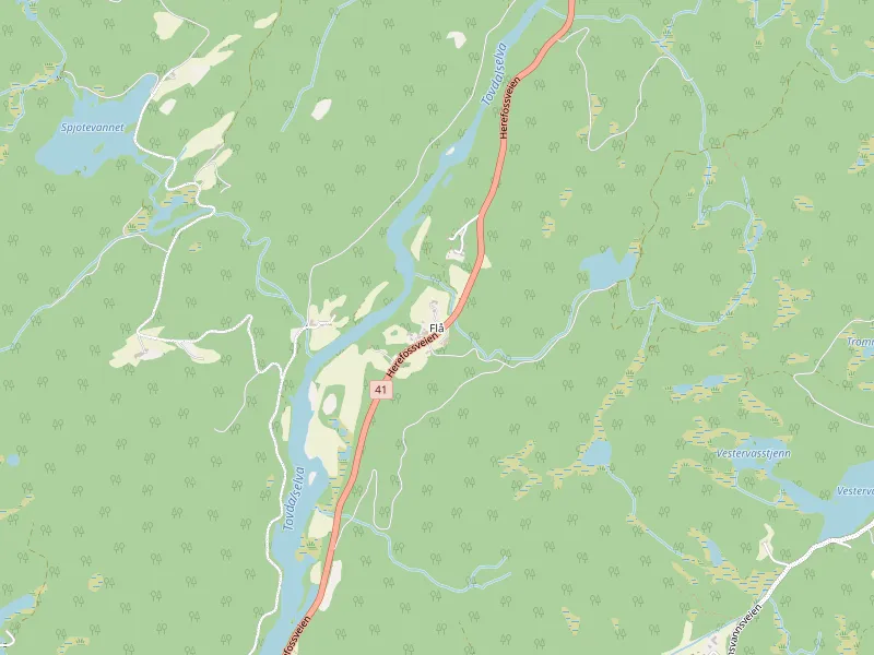 Flåの地図をダウンロード