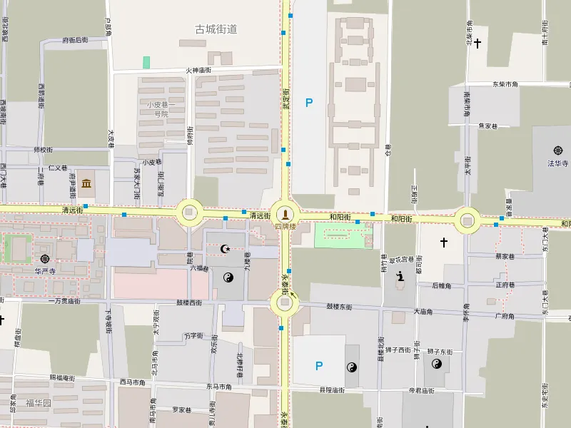 Download map of 大同市