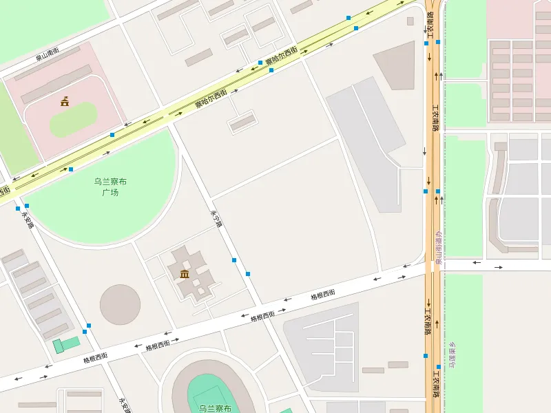 دانلود نقشه 乌兰察布市 ᠤᠯᠠᠭᠠᠨᠴᠠᠪ
