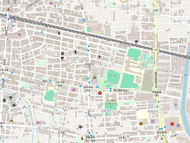 Преузми карту 尼崎市