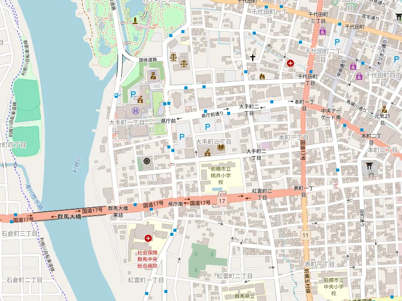 تحميل خريطة 前橋市