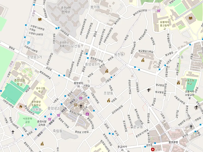 Download map of 춘천시