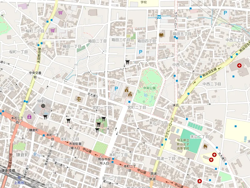 Завантажити карту 熊谷市