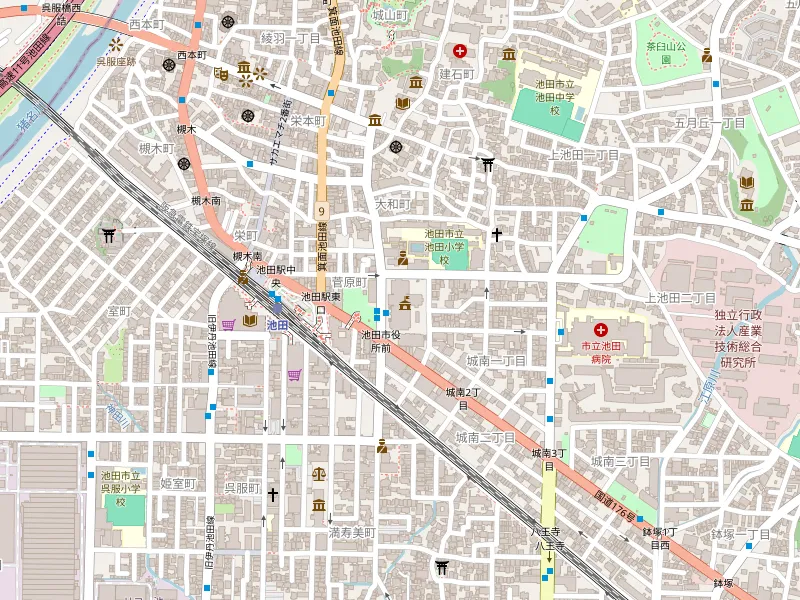 Завантажити карту 池田市