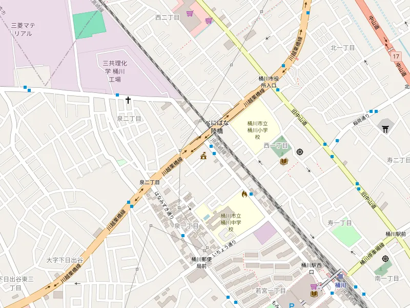 Download map of 桶川市