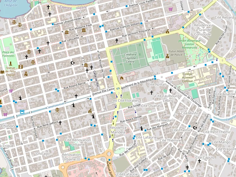 Download map of Cayenne
