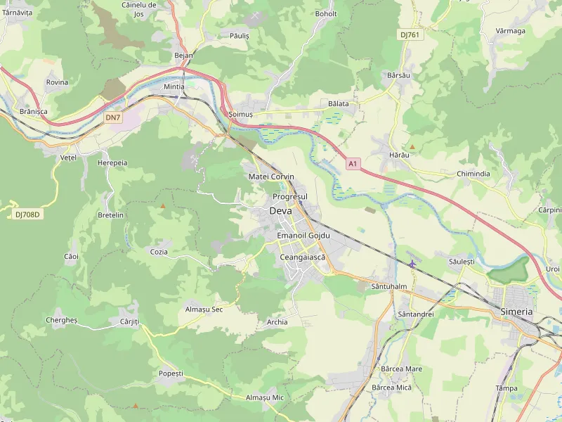Download map of Deva