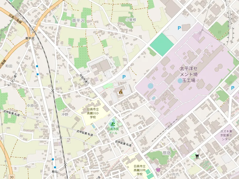 Pobierz mape 日高市