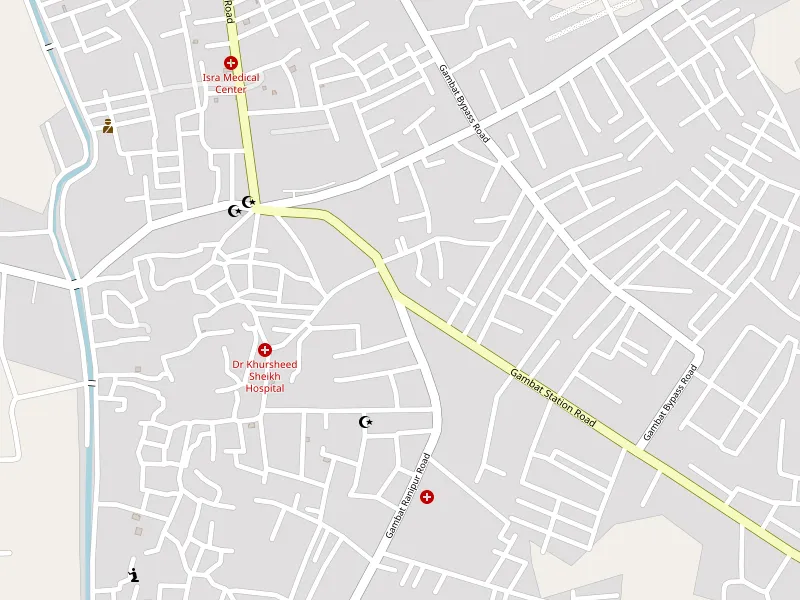 دانلود نقشه Gambat