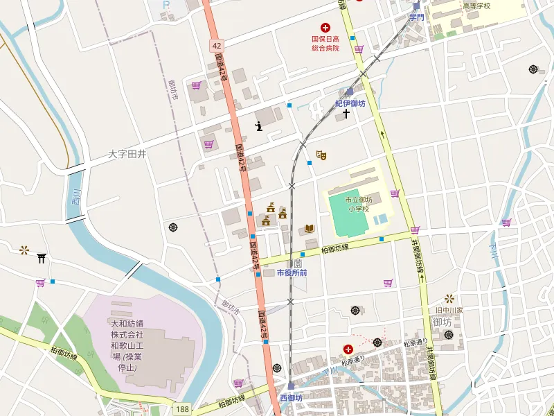 Download map of 御坊市