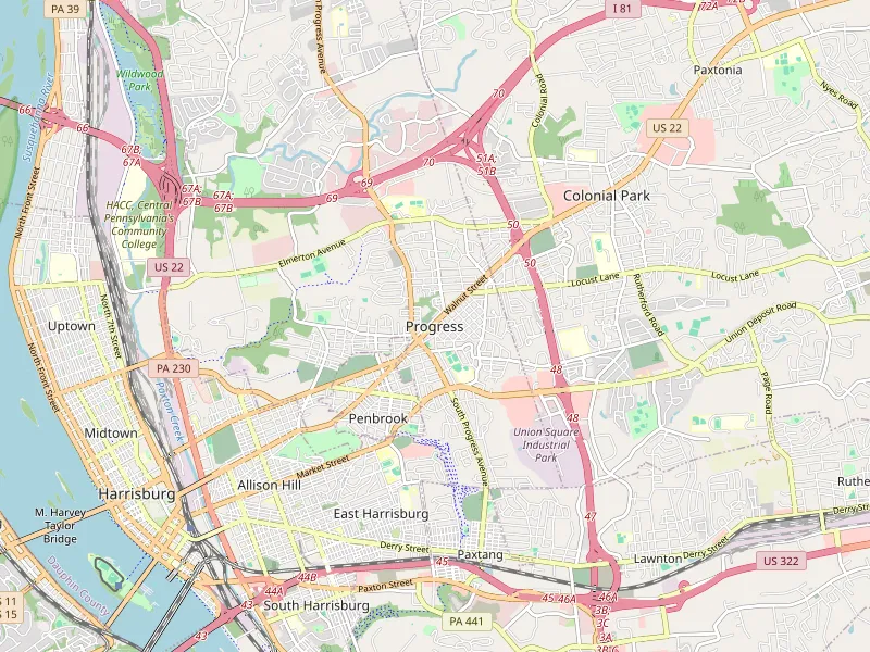 Download map of Progress