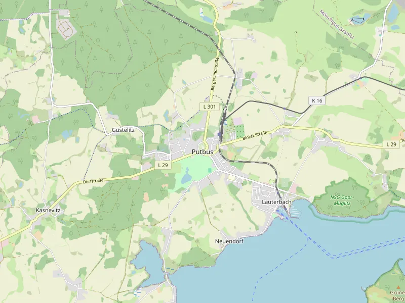 Télécharger la carte de Putbus