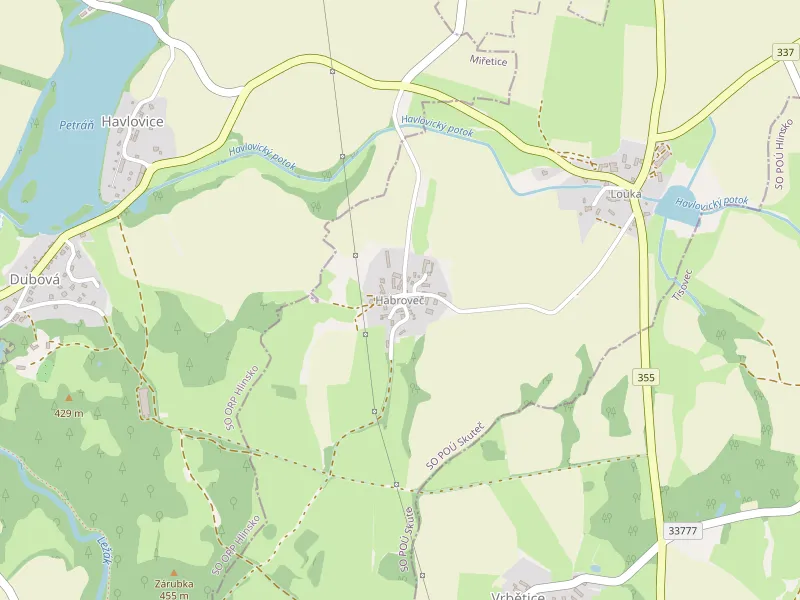 Download map of Habroveč
