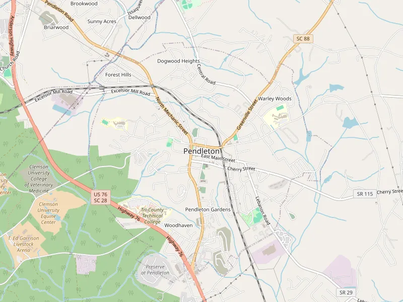 Télécharger la carte de Pendleton