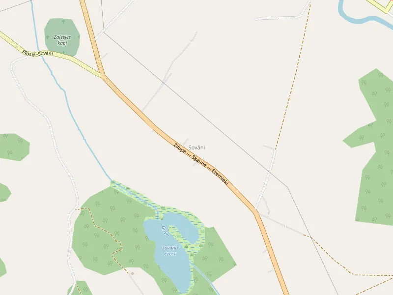 Download kaart van Sovāni