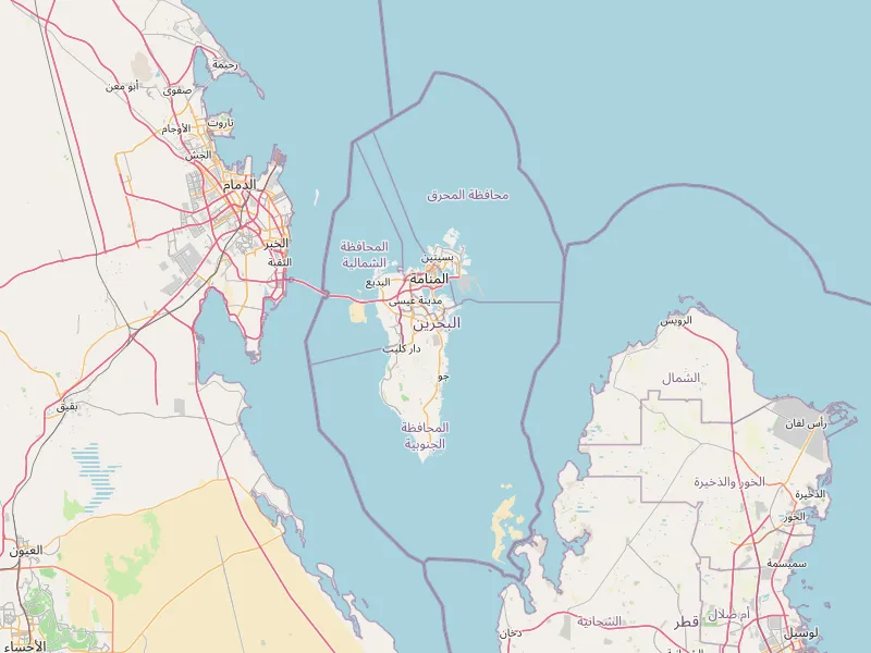 Baixar mapa de Bahrain