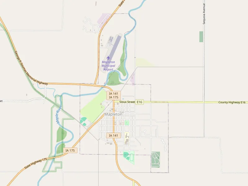Download map of Mapleton