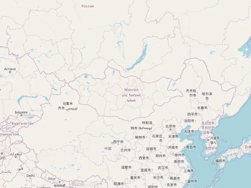 Karte von Mongolei herunterladen