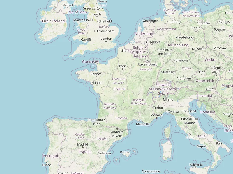 Karte von Frankreich herunterladen