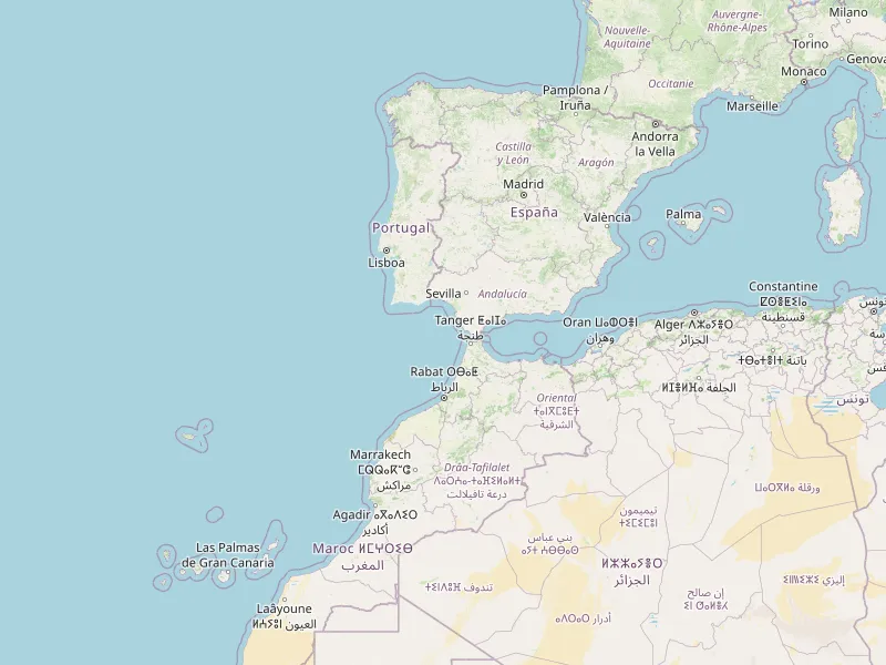 Download map of Spain