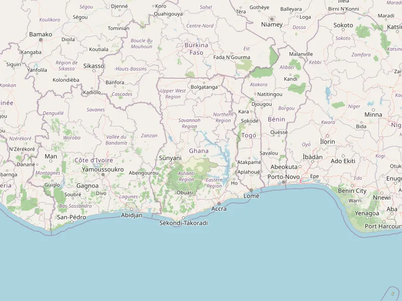 Download map of Ghana