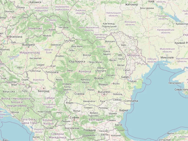 Download map of Romania