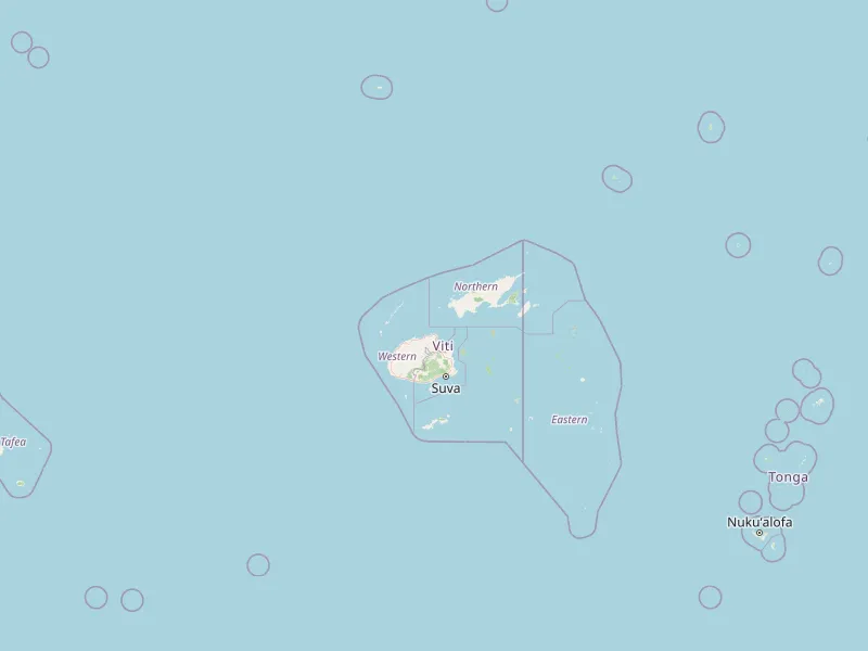 Télécharger la carte de Fidji