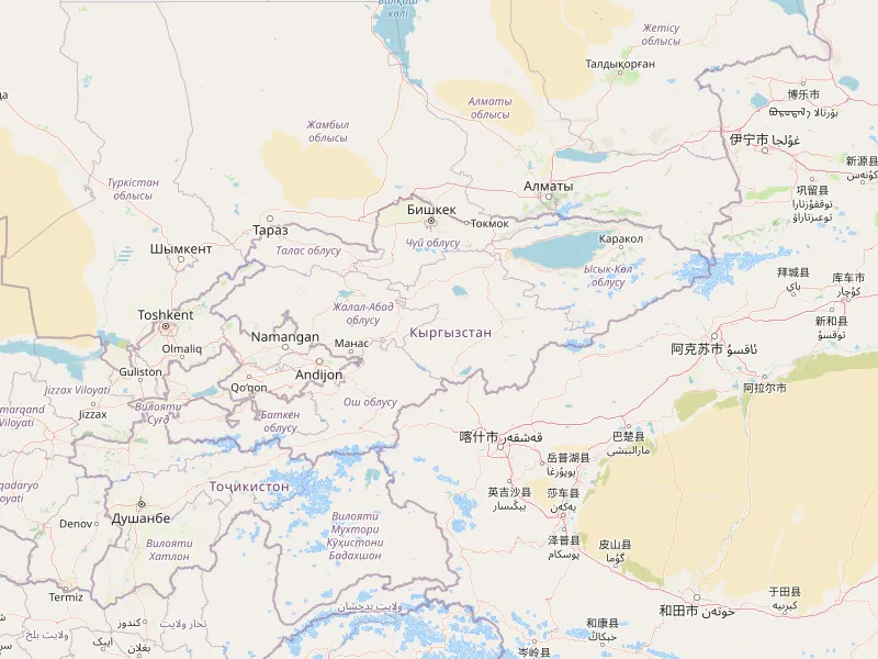 تحميل خريطة Kyrgyzstan