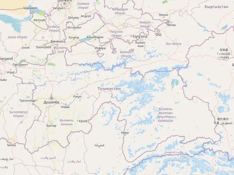 Download map of Tajikistan