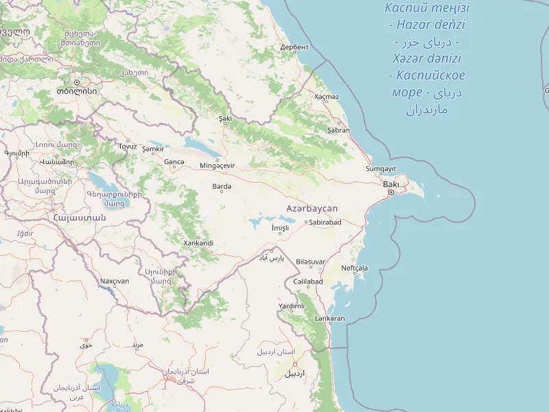 Download map of Azerbaijan