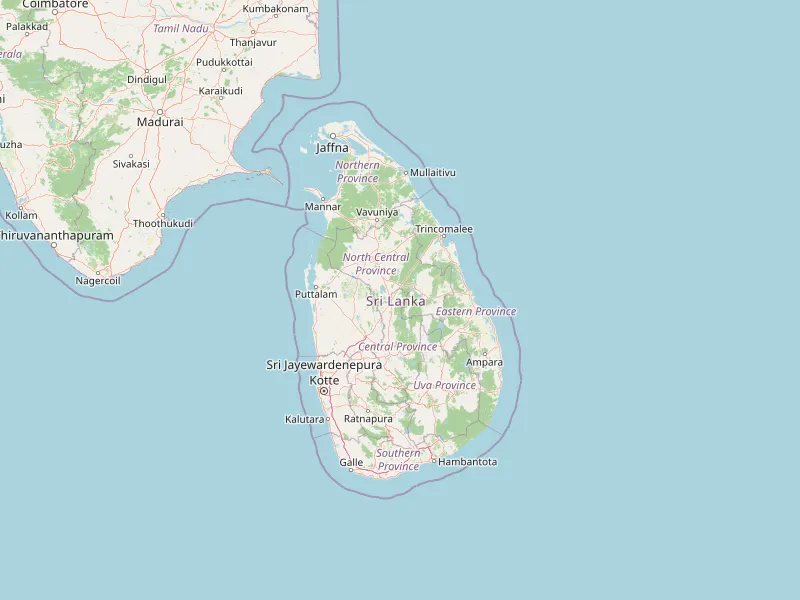 Scarica mappa di Sri Lanka
