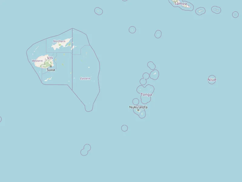 Télécharger la carte de Tonga
