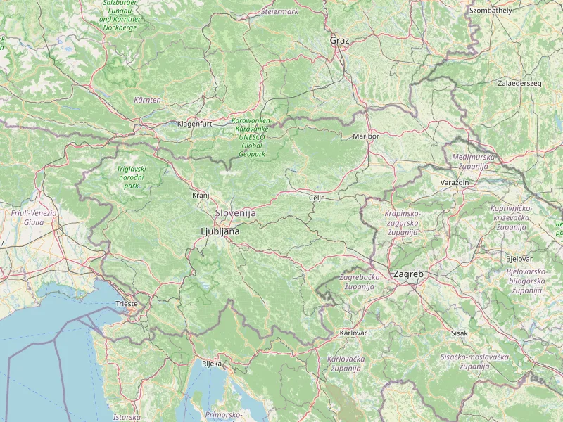Scarica mappa di Slovenia