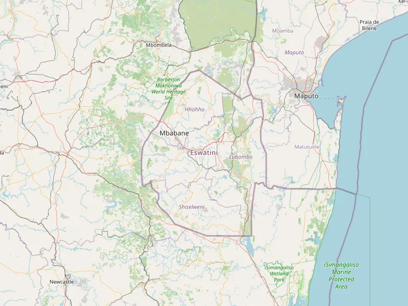 Stahnout mapu Eswatini