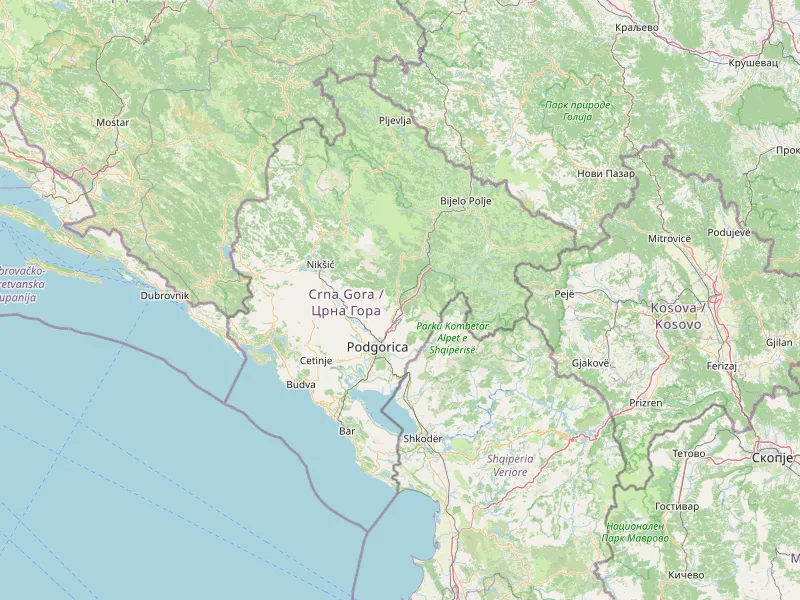 Download map of Montenegro
