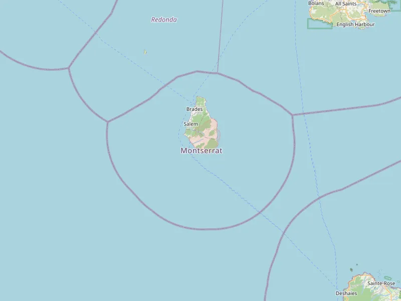 Download map of Montserrat
