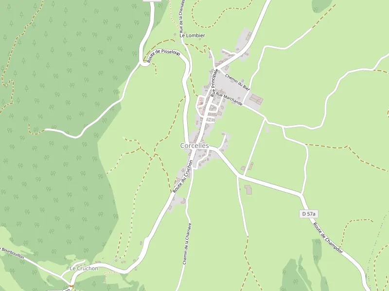 Karte von Corcelles herunterladen