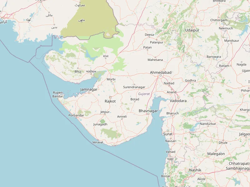 Karte von Gujarat herunterladen