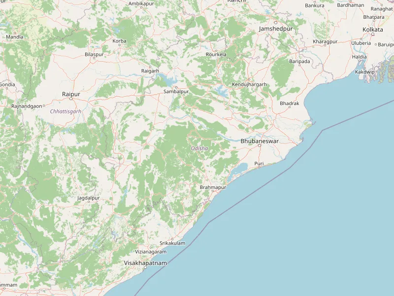 Scarica mappa di Odisha