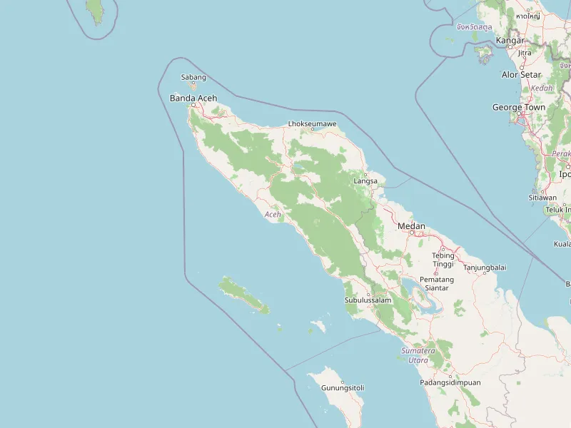 Karte von Aceh herunterladen