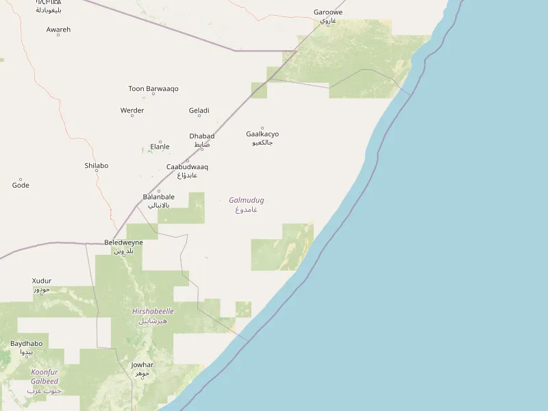 ดาวน์โหลดแผนที่ Galmudug