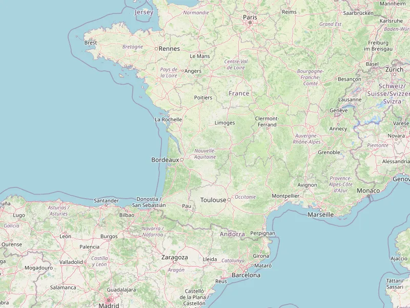 下载Nouvelle-Aquitaine地图