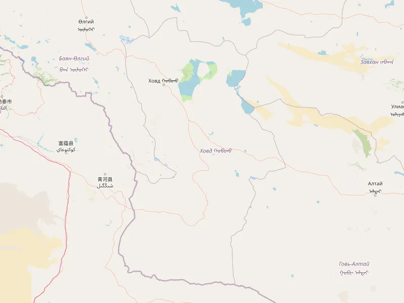Khovdの地図をダウンロード