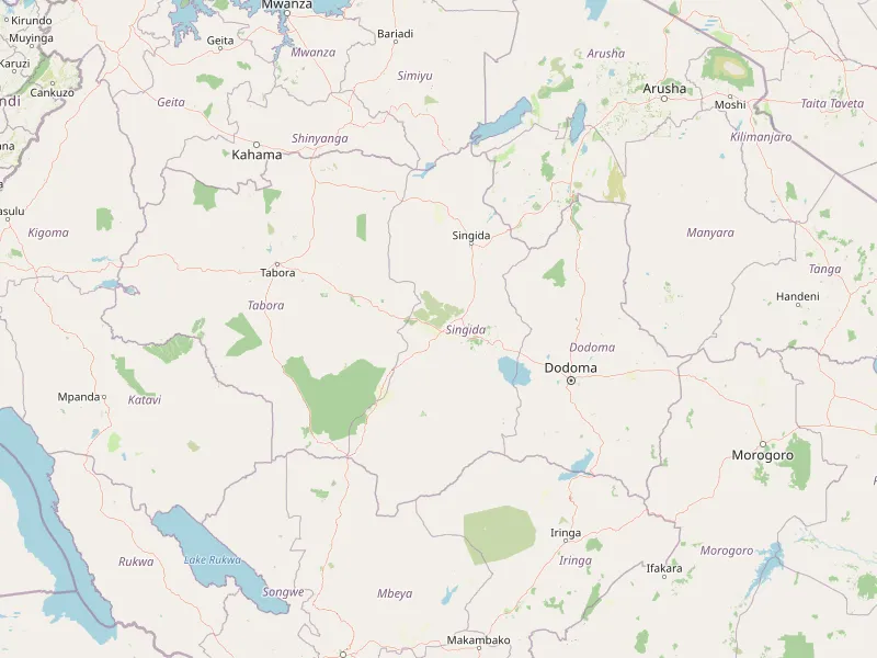 Télécharger la carte de Singida