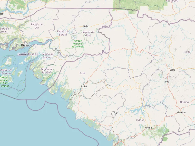 Download map of Boké Region