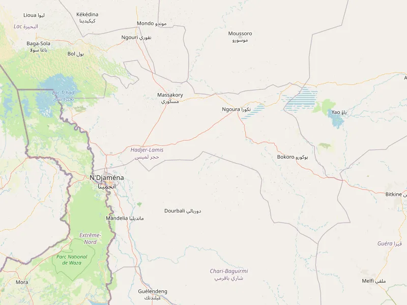 Download map of Hadjer-Lamis